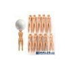 43129 2 drevene tycko na golf 70mm 20 kusu