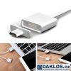Magnetický nabíjecí kabel z USB do Micro USB pro android (Barva Stříbrná)