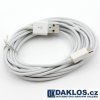 Magnetický nabíjecí kabel z USB do Micro USB pro android (Barva Stříbrná)