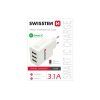 45481 1 swissten sitovy adapter smart ic 3x usb 31 a bily