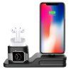 47029 3 v 1 stojanek daite pro apple iphone watch airpods cerny