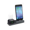 47359 3v1 stojanek daite pro apple iphone watch airpods cerny