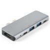 51466 5 v 1 4k hdmi usb c lan usb 30 hub rozbocovac pro macbook a dokovaci stanice