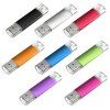 Micro USB Flash disk OTG 64 GB pro telefon i počítač (Barva Stříbrná)