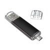 Micro USB Flash disk OTG 64 GB pro telefon i počítač (Barva Stříbrná)