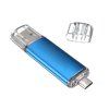 Micro USB Flash disk OTG 64 GB pro telefon i počítač (Barva Stříbrná)