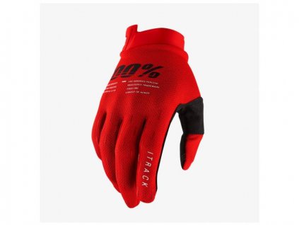 RUKAVICE ITRACK, 100% - USA (ČERVENÁ) M172-0044