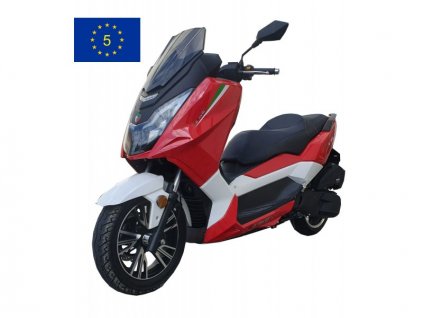 NEW MAXIMUS II - 125 CCM - ČERVENÁ/BÍLÁ - EURO 5