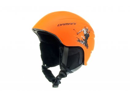 Dětská lyžařská helma Damani - Skier C02 - oranžová