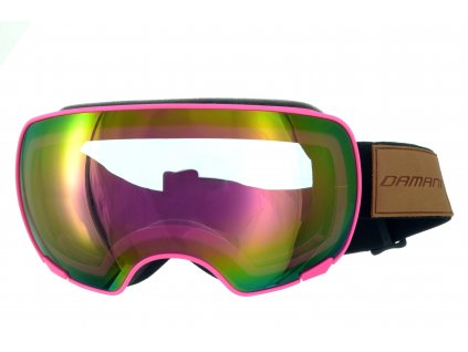 Magnetické brýle dámské Damani - GA04 - růžová reflexní (Sada=1x obručka, 1x růžové zrcadlové sklo Revo, 1x rozjasňující sklo)