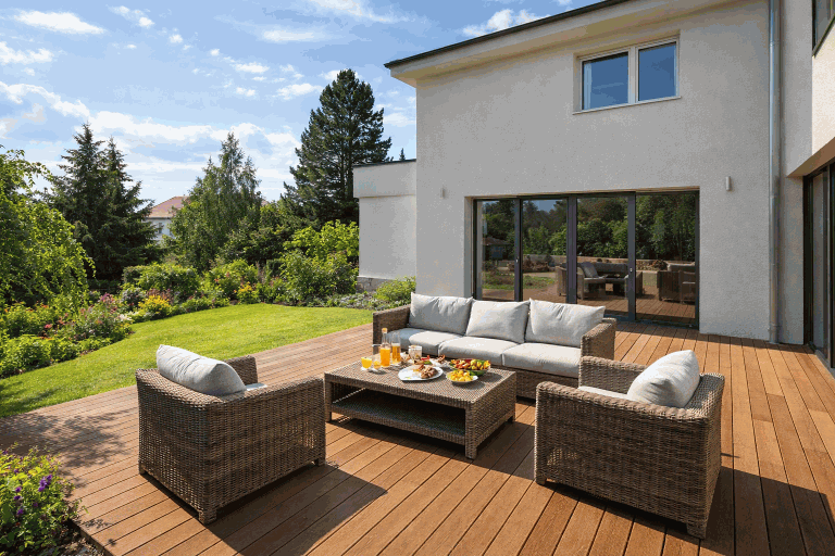 Dřevěná terasová podlaha