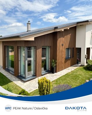 🏡 Fasádní obložení z WPC PEAK Nature – Oslavička 🌿✨ V Oslavičce jsme realizovali moderní fasádní obložení z WPC PEAK...