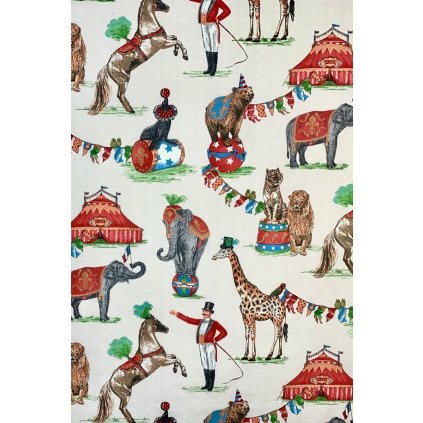 Bavlna se zvířátky v cirkuse