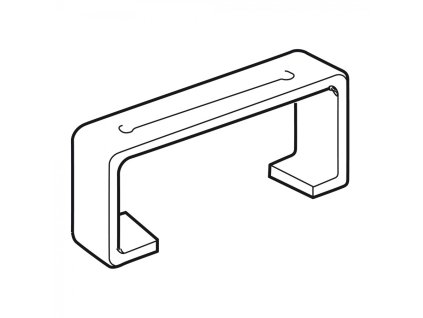 Úchyt plochého potrubí - systém 100 mm