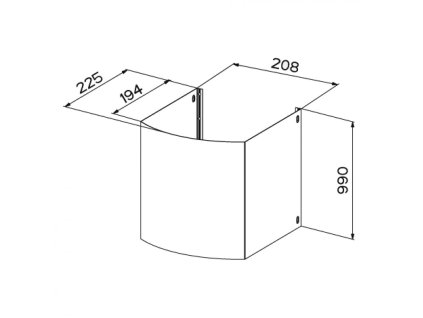 Prodloužený komín Faber 990 X