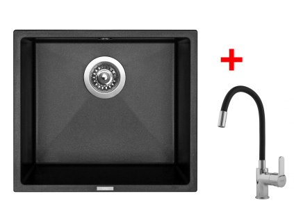 Sinks FRAME 457 Metalblack + Flexia