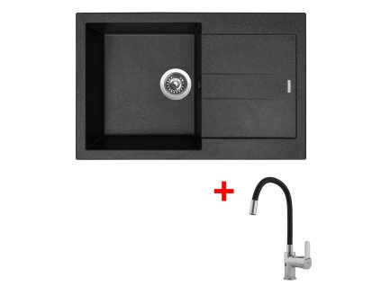 Sinks AMANDA 780 Granblack + Flexia