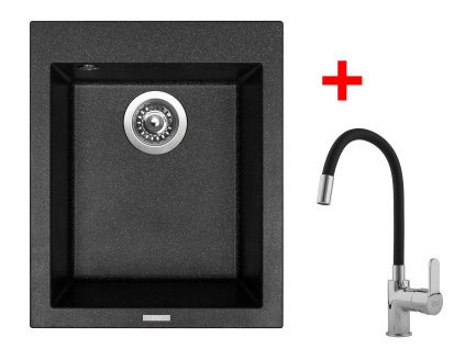 Sinks CUBE 410 Granblack + Flexia