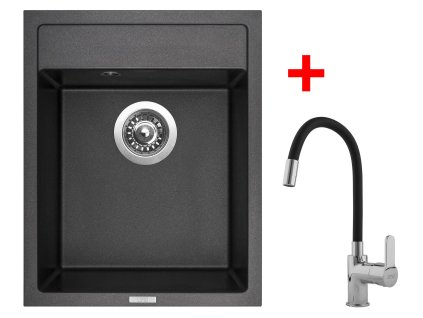 Sinks CLASSIC 400 Metalblack + Flexia