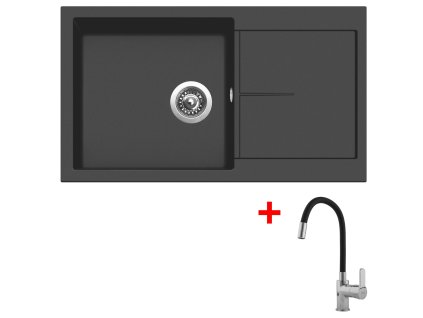 Sinks INFINITY 860 Pureblack + Flexia