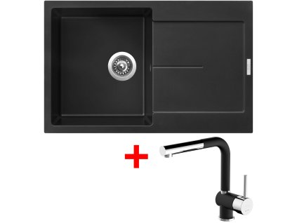 Sinks ULTIMA 790 Pureblack + Mix 3 P GR N6