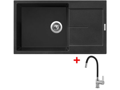 Sinks ULTIMA 860 XXL Metalblack + Flexia