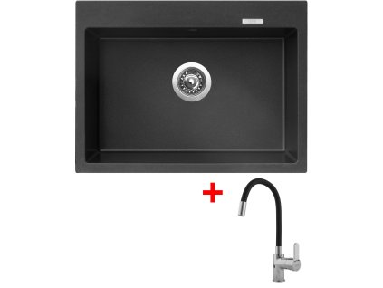 Sinks MAXIMO 680 Metalblack + Flexia