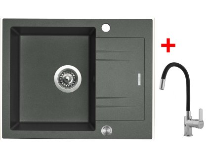 Sinks LINEA 600 XC Titanium + Flexia
