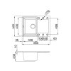 Granitový dřez ELLECI EASY 135 G40