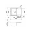 Granitový dřez ELLECI EASY 135 G48