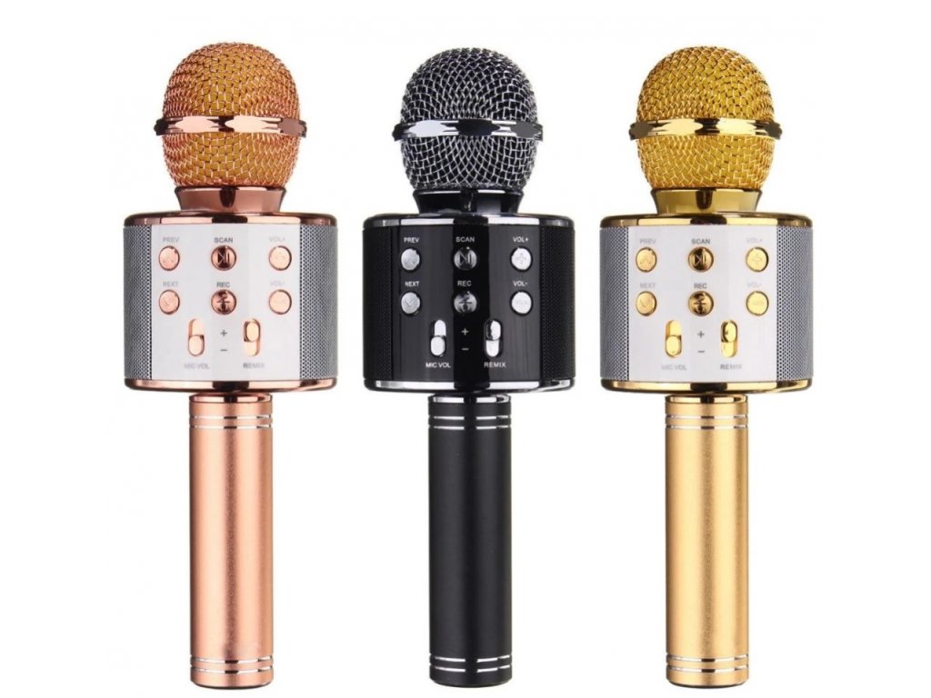 bezdrátový karaoke mikrofon