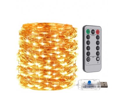 cze pl Vanocni osvetleni USB draty 300 LED tepla bila 15578 4