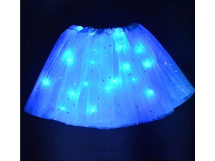 svítící sukně modrá