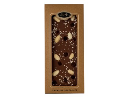 PREMIUM C╠îOKOLADA MLJEC╠îNA MIX GROZ╠î─ÉICE, BADEM, SEZAM 120G