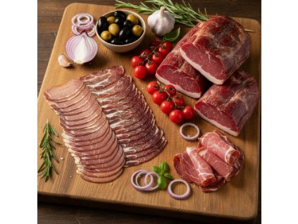 Mix 300 g (sušená pečeně 150 g + sušená krkovice 150 g)