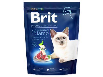 Krmivo Brit Premium by Nature Cat Sterilized Lamb 300g