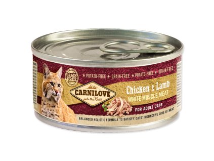 Konzerva Carnilove WMM Adult Cats kuře a jehně 100g