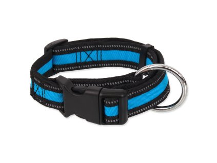 Obojek Dog Fantasy Neoprene L modrý 3,2x39-60cm