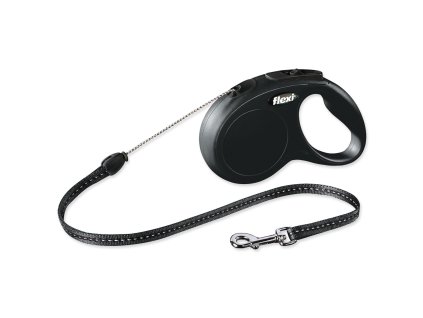 Vodítko Flexi Classic New lanko S černé 5m