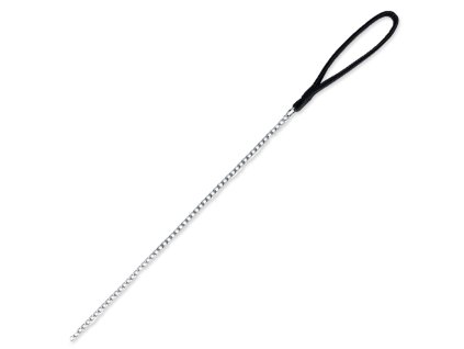 Vodítko Trixie řetěz s nylonovou rukojetí černé 1mx3mm