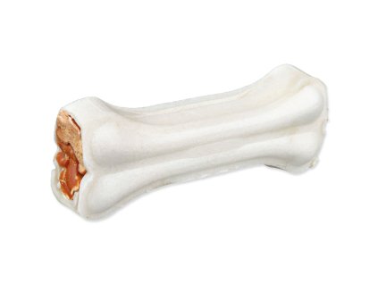 Pochoutka Trixie DentaFun buvolí kůže obalená plněná kachním, kost 2ks/120g