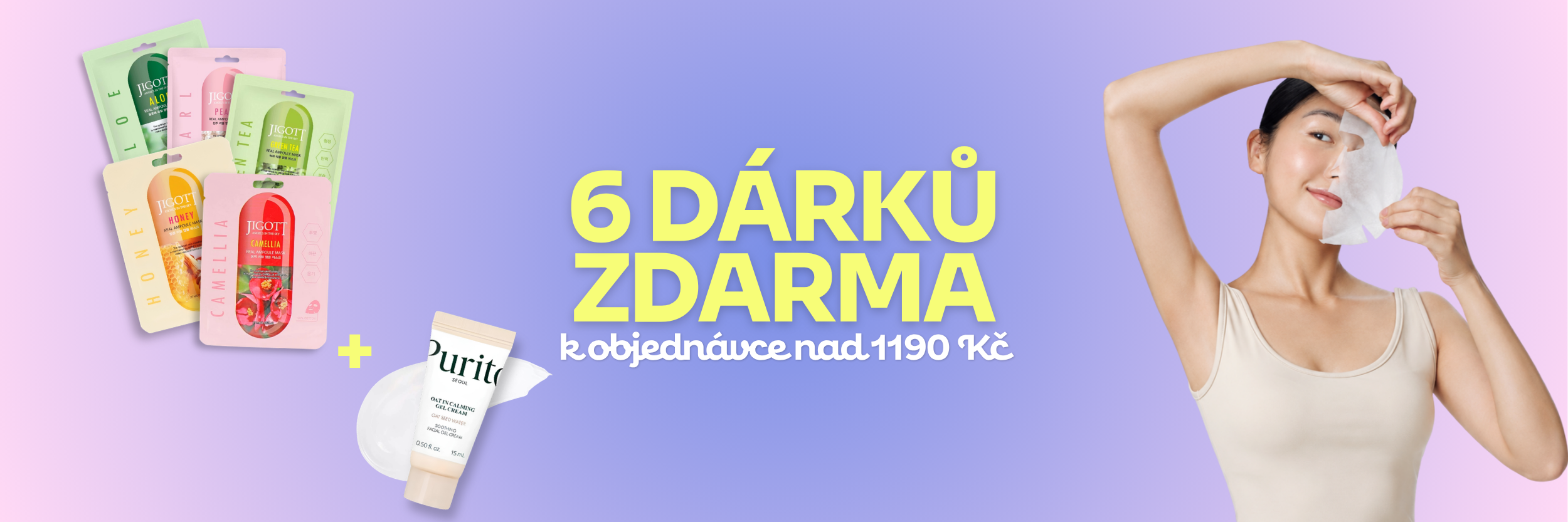 Dárek – 5 masek Jigott + krém Purito Desktop