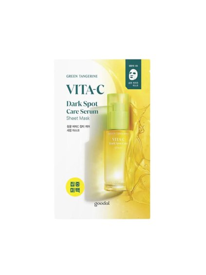 2256 goodal green tangerine vita c dark spot care serum sheet mask 28g