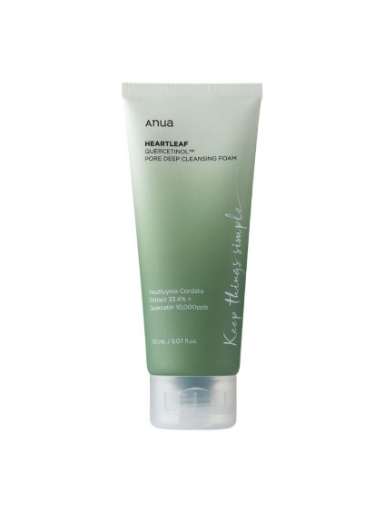 2016 anua heartleaf quercetinol pore deep cleansing foam hlbkovo cistiaca pena na tvar so srdcovkou 150ml