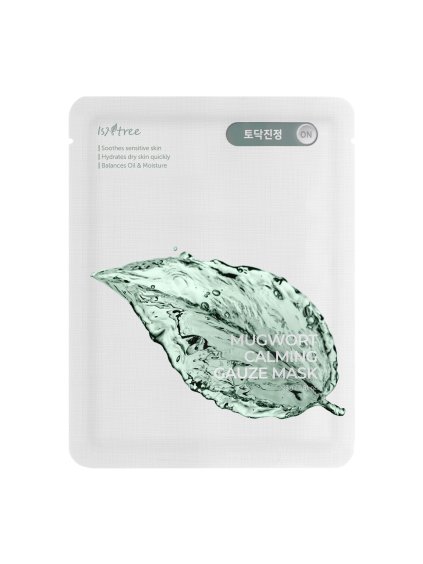 441 isntree spot saver mugwort gauze mask upokojujuca maska s palinou 1ks 23g