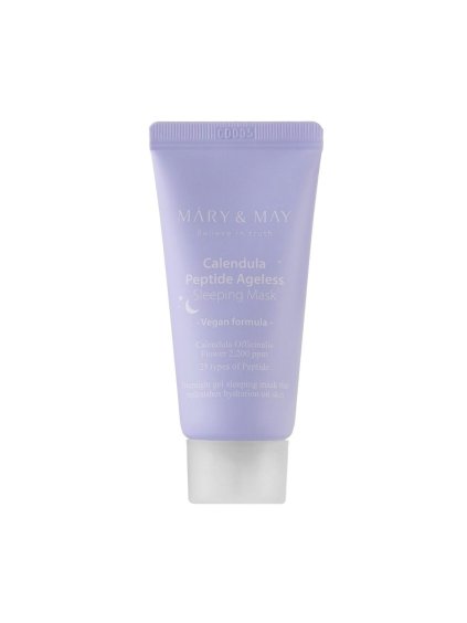 MARY & MAY - Vegan Calendula Peptide Ageless Sleeping Mask - Omlazující měsíčková noční maska 30ml