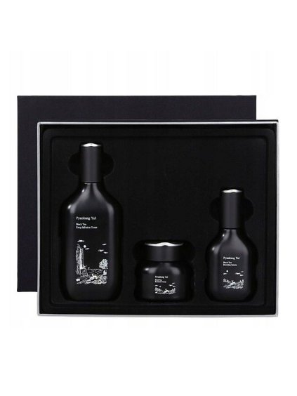 2304 pyunkang yul black tea line gift set 3ks protivraskovy a hydratacny darcekovy set 3 vyrobky krabicka