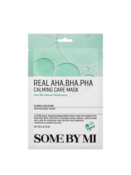 1701 some by mi real aha bha pha calming care mask upokojujuca maska s kyselinami 20g
