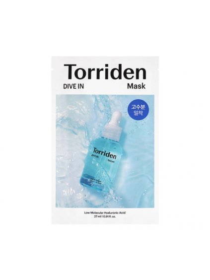 1515 torriden dive in low molecule hyaluronic acid mask hydratacna maska s kyselinou hyaluronovou 27ml