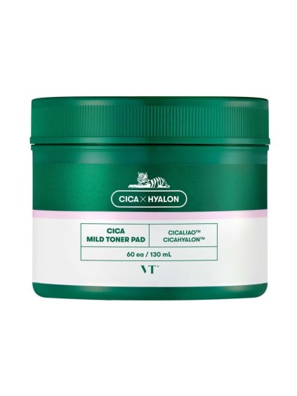 VT Cosmetics - Cica Mild Toner Pad - Zjemňující a zklidňující tonizační polštářky